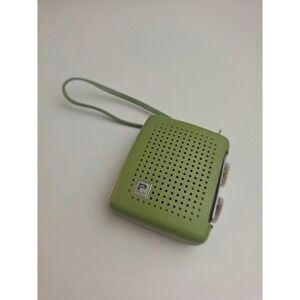 Precor Transistor Radio 550 Green Vintage AM Portable Pocket Micro Radio Works